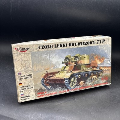 MIRAGE Tank #72602 CZOEG LEKKI DWUWIEZOWY 7TP 1/72 Scale Model Kit Sealed Bags