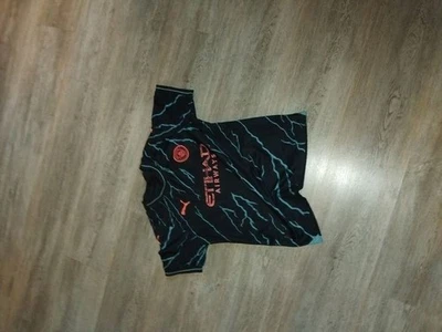 PUMA Maillot Manchester City Etihad Airways noir/bleu manches courtes - Photo 1/3