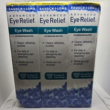 Bausch + Lomb Advanced Eye Relief Eye Wash 4 fl oz (6 Pack) Exp 06/2026