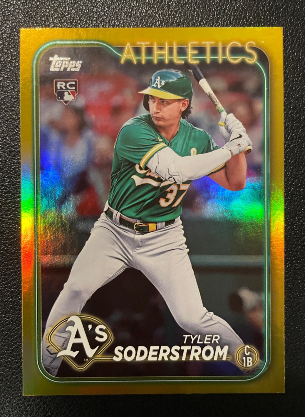 TYLER SODERSTROM 2024 Topps Gold Foil Rookie Card #244 Athletics (RC)