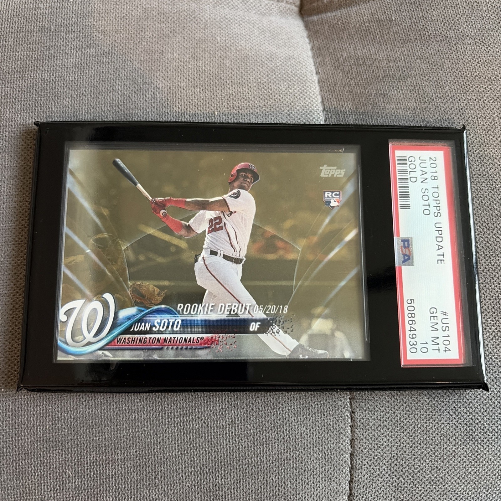 2018 Topps Update Juan Soto Gold /2018 PSA 10