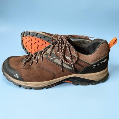 Quechua Forclaz 500 Waterproof Men s Hiking Shoes Brown/Orange Size 10.5 US
