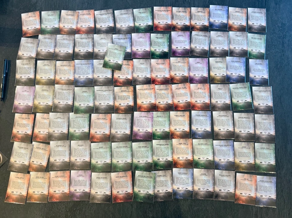 2025 Topps Star Wars Chrome 92 x Base Refractor Lot - Anakin, Yoda, Padme, Rey - Image 2 of 2