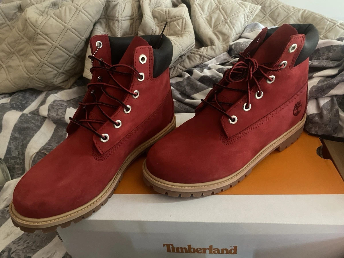 Timberland Leather Upper Red Boots for Men for Sale | Shop New