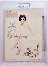 Natalie Wood West Side Story Rebel Without Signed Autograph Photo PSA DNA Slab