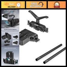 15mm LWS Camera Base Plate Kit with Rail Clamp  12" Carbon Fiber Rods