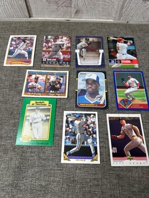 Vintage Baseball Card Mixed Lot Nolan Ryan Fred McGriff Brad Lidge Topps Donross
