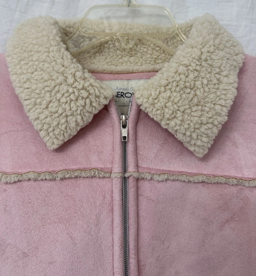 Abrigo Chaqueta Sherpa y Gamuza Sintética Rosa Cherokee para Niñas - Talla XL (14-16) EXCELENTE ESTADO Foto 4 de 4