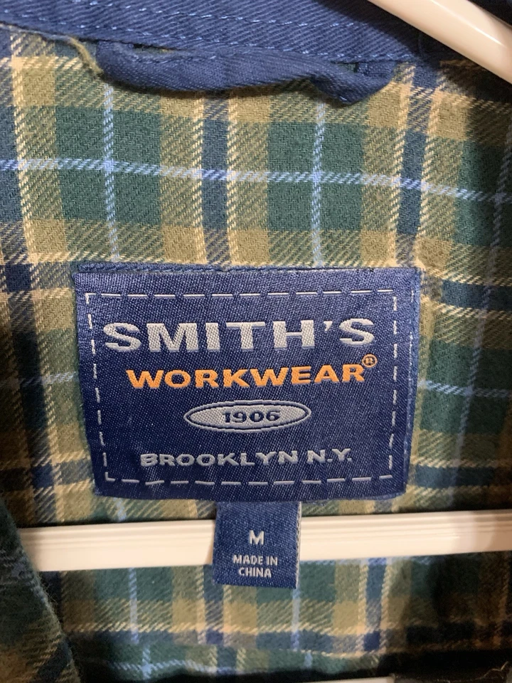 Smith’s Workwear Franela Forrada Azul Tareas Camisa Hombre’s M Grunge Skater Core Foto 2 de 4
