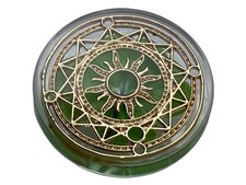 Real Four Leaf Clover Good Luck Pocket Token, Preserved, 1.25 , Including Metal