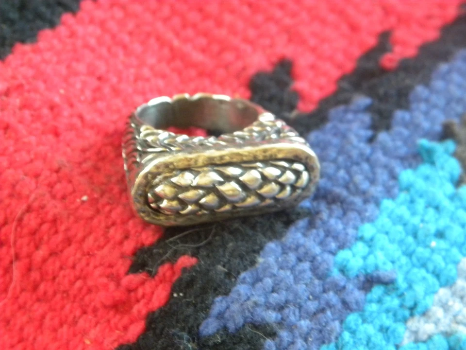 Dian Malouf Sterling Silver Ring DLM Tons of Detail  size 7 - Image 2 of 4