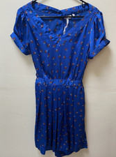 Urban Outfitters Blue Reformed Dress, With Cutout in the Back, Size Large