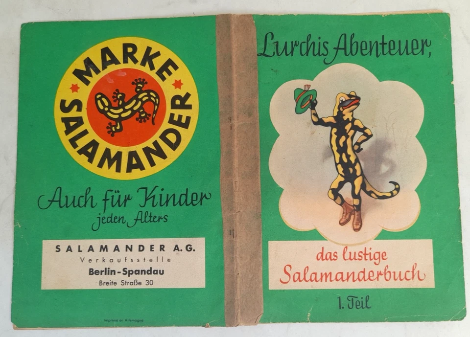Lurchis Abenteuer Salamander Werbeheft 1 Teil von 1954 - Bild 1 von 1