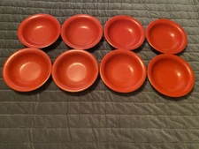 Set Of 8 Perfect Red Tar Hong Melamine Ware 9 1/2 “ Bowls