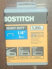 Bostitch 5000pc 1/4" Heavy Duty 6mm Universal Fit Staples!  #BTA704-5C