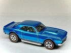 🔥 CUSTOM MADE REDLINE SPECTRAFLAME  Blue Hot Wheels ‘67 Chevy CAMARO 1:64
