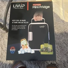 Livup Portable Mini Fridge 4 Liter Capacity, Car Home Plug-In