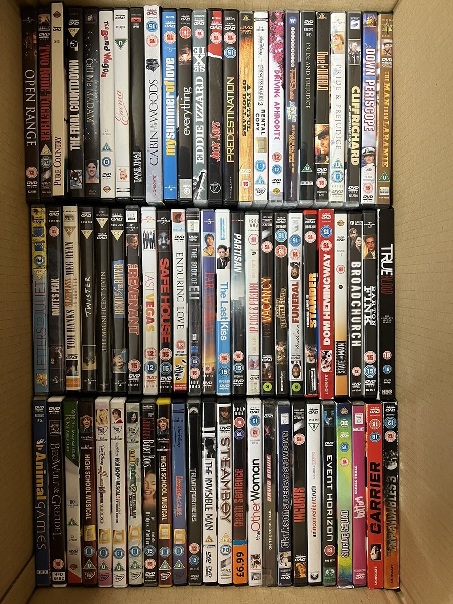 Genuine XXL size BOX of 170+ DVDs Wholesale Bundle Joblot Car-boot