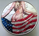 United States Sexy Woman Flag American Silver Eagle 1oz .999 Silver Dollar Coin