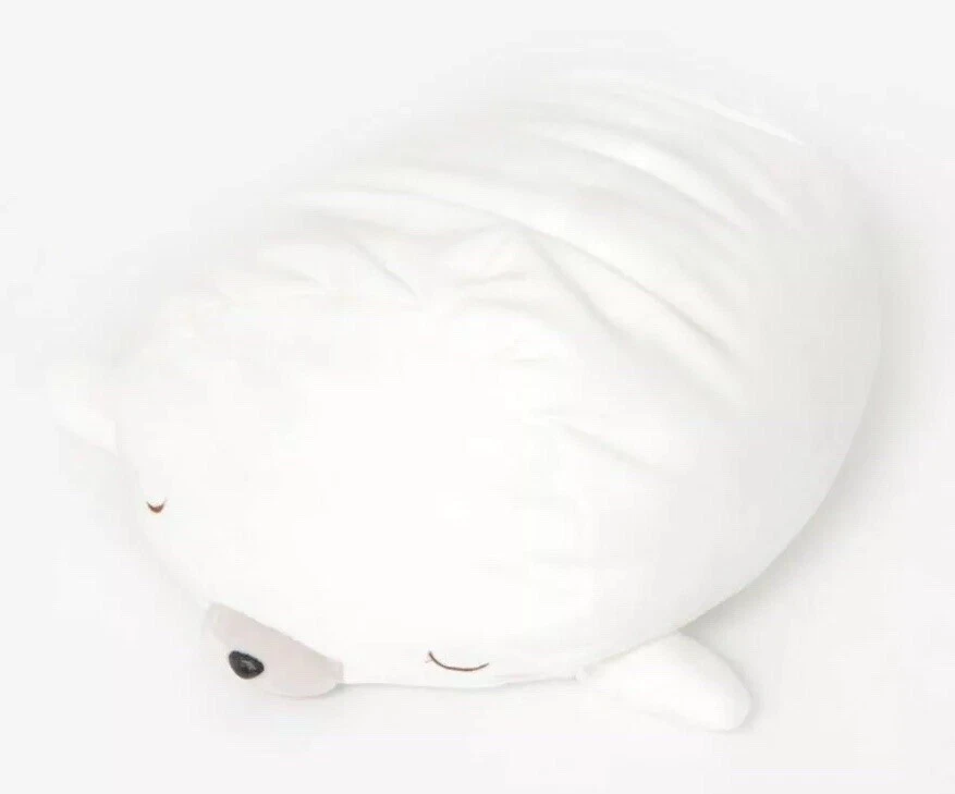 Mocchiizu Soft Mochi Fabric Large White Seal Plush Kawaii Japan
