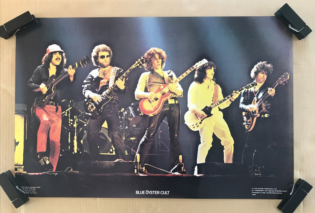 Vintage Original 1970s Blue Oyster Cult Poster 1978 Stage