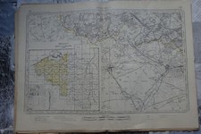 29 cartes type état-major au 1/ 60000 : tout l'Ouest de la BELGIQUE !  XIX è