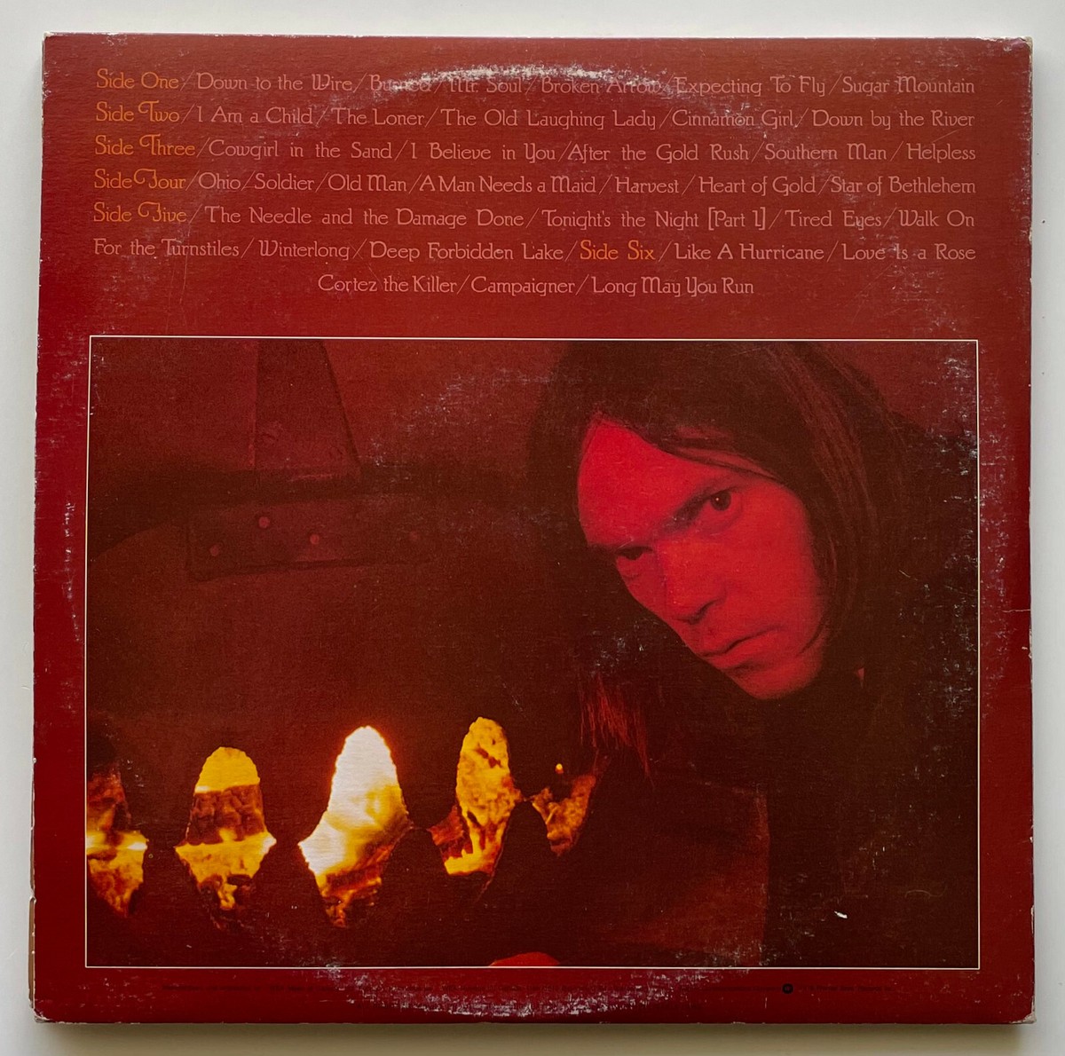 ORIGINAL Vtg 1977 NEIL YOUNG Album DECADE Record 1ST PRESS