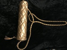 Rare Vintage Gold Chain Umbrella Retro Sunshade Umbrella 60s