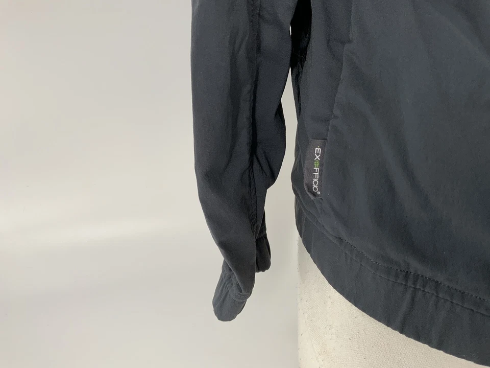 Chaqueta con capucha Exofficio Insect Shield para mujer S gris nailon elastano cremallera YGI K2-153 Foto 4 de 4