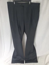 BROOKS BROTHERS Mens Black 346 Pleated Trouser Pants Sz W38 L31 -NEW & FREE SHIP