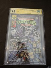 TMNT Adventures #1 CBCS 9.4 Signed By Kevin Esatman & Steve Lavigne