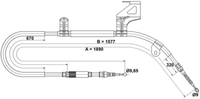 Ate Handbremsseil FüR Vw Passat B5 B5.5