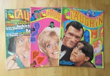 Lot of *3* 1968-69 LAUGH-IN Magazines! **Very Cool & Of Their Time!**