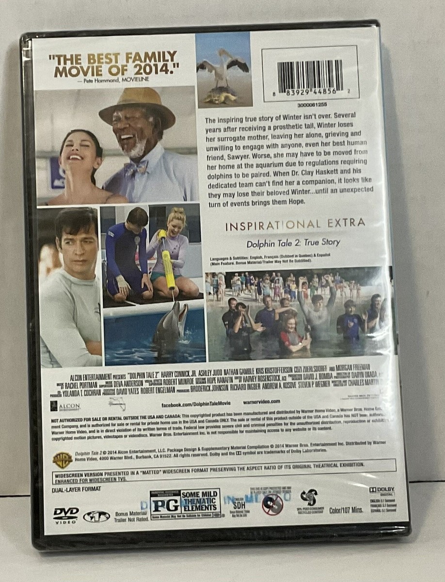 Dolphin Tale 2 (DVD, 2014 ) NEW SEALED Morgan Freeman Harry