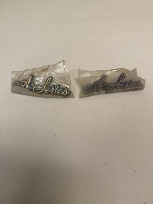 2, A Series BY E&G GOLD  Emblems NOS RARE HTF Mercedes Cadillac