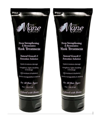 The Mane Choice Hair Mask, Green Tea & Carrot, Restores & Infused w/ Biotin 8oz