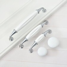 MFYS Keramik-Kommodengriffe, Schubladengriffe, weiße Schrankgriffe