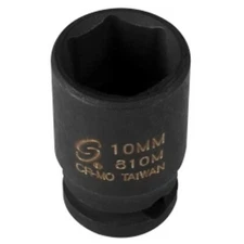 Sunex Tools 810M 1/4" Drive 6 Point Standard Impact Socket 10mm