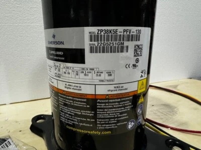 Copeland Compressor ZP38K5E-PFV 3.5 Tons 220/1/60 R410