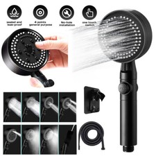High Pressure Shower Head With Filter Water Saving 8 Modes Handheld WIth holder