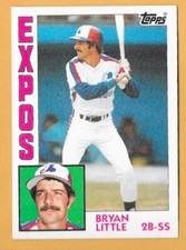 BRYAN LITTLE MONTREAL EXPOS #188 - TOPPS NM-MT 1984