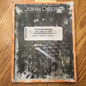 operator dump deere 370e adt 460e 410e articulated maintenance manual truck john