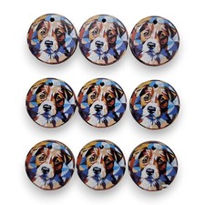Russell Terrier Printed Mini Ornaments Box of 9