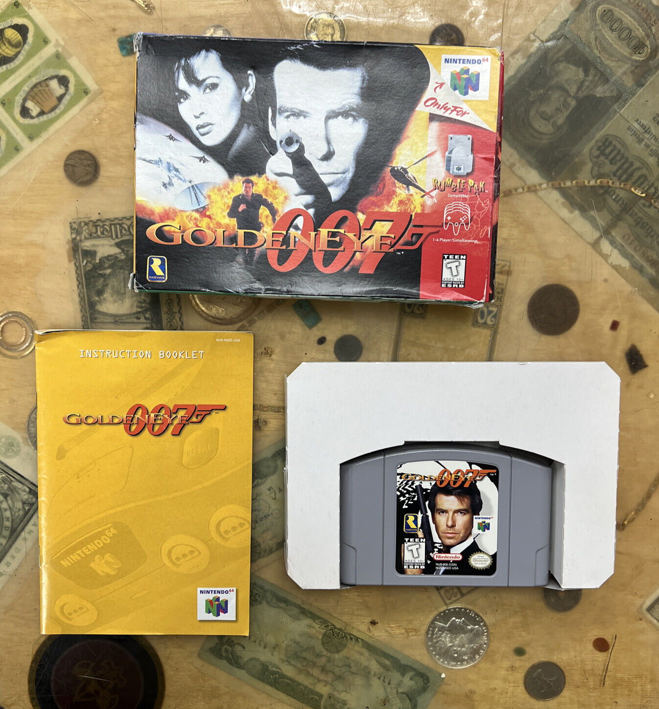 virkningsfuldhed Gå forud Dræbte James Bond Goldeneye 007 N64 Nintendo 64 includes Game , Case &amp; Manual  | eBay