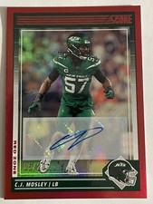 2024 Score Signatures Red Zone #223 C.J. Mosley AUTO /20 JETS
