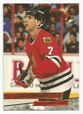 CHRIS CHELIOS 1993-94 FLEER ULTRA CARD NEAR MINT CONDITION