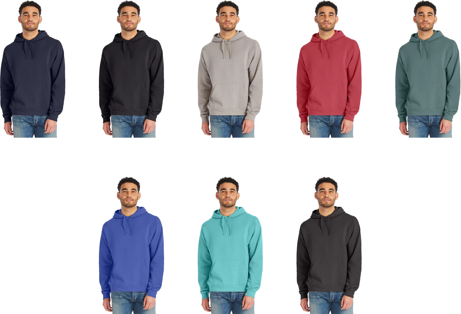 Hanes Originals Men's Garment Dyed Fleece Hoodie