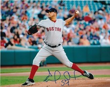 EDUARDO RODRIGUEZ   BOSTON RED SOX    ACTION SIGNED 8x10