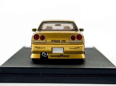 Mortal 1:64 Gold JP D1 Skyline GTR ER34 Sports Model Diecast