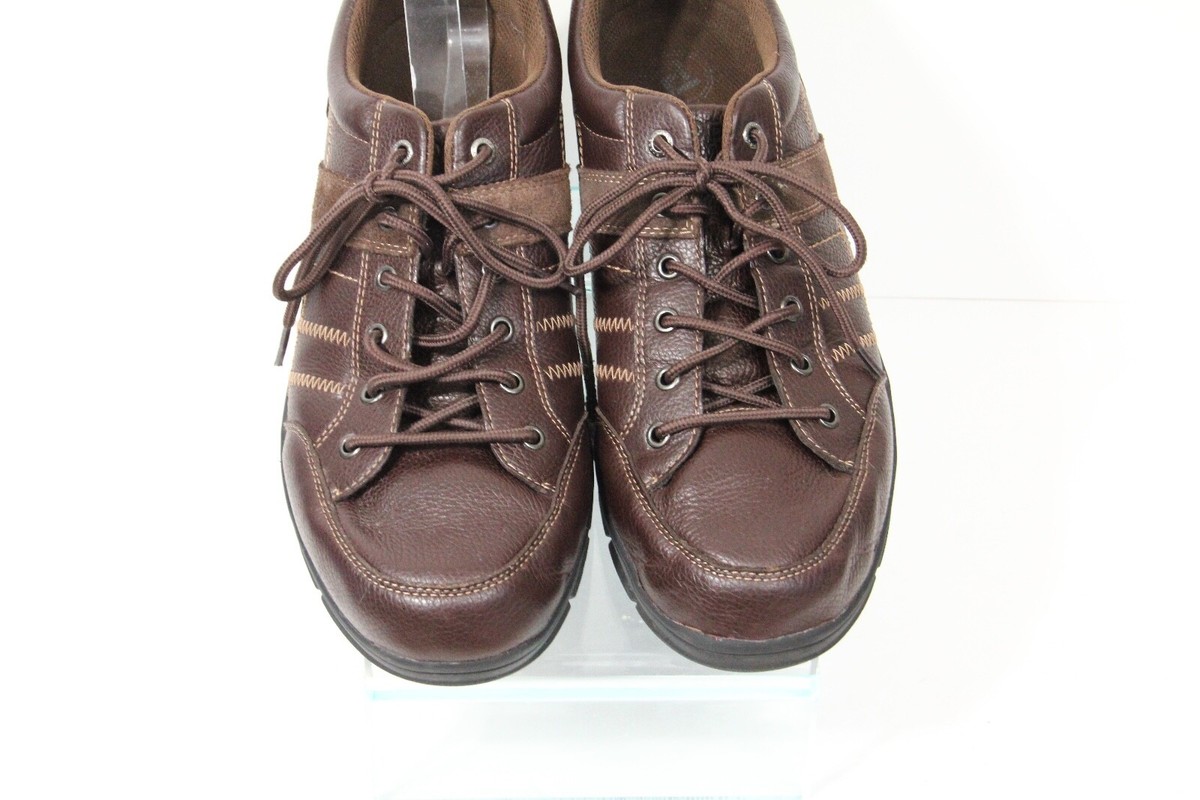 Propet Brown leather casual work  lace up shoes, size 9.5 Amazon.com | Plus Size Men main image 4